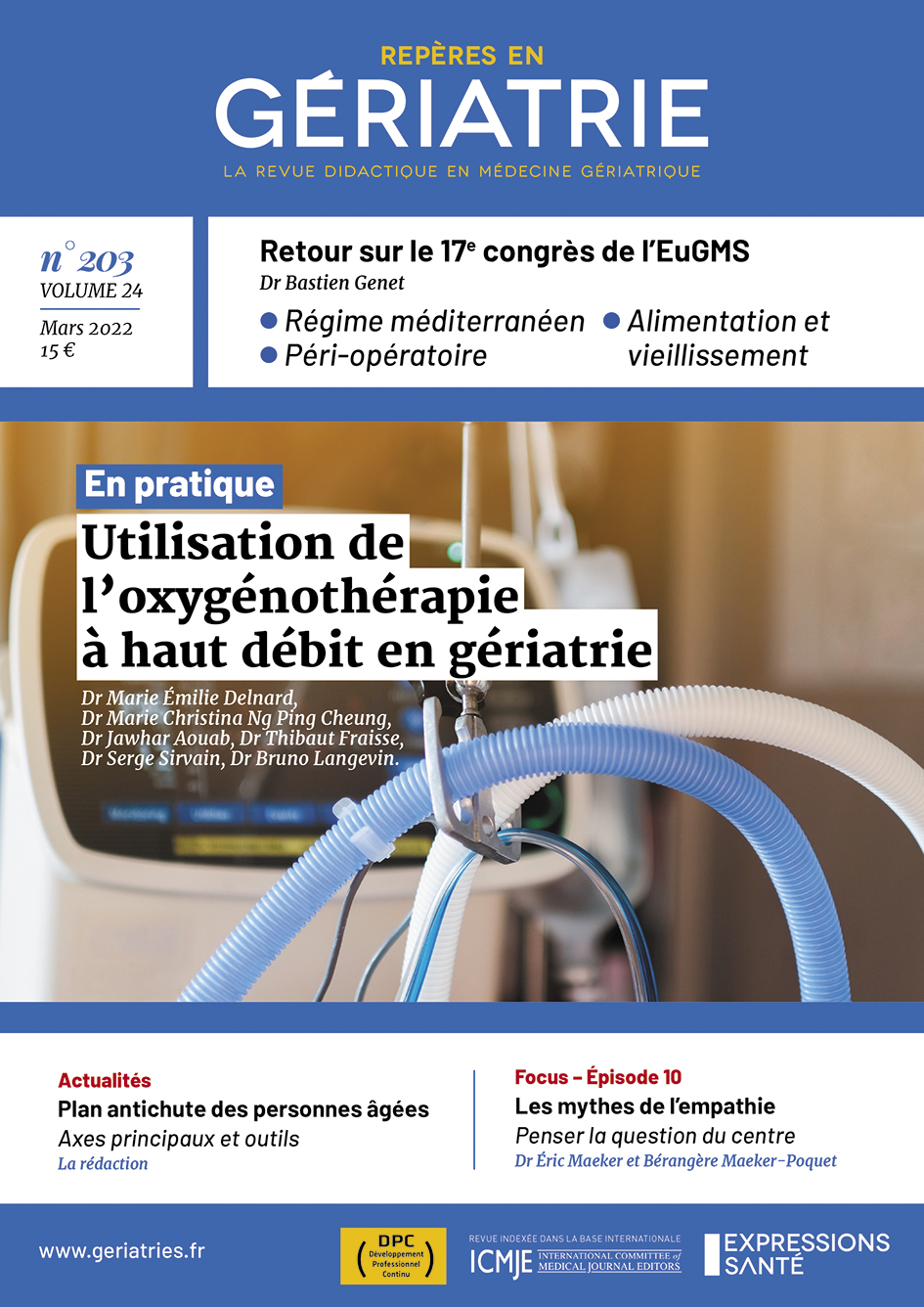 Repères en Gériatrie - N° 203