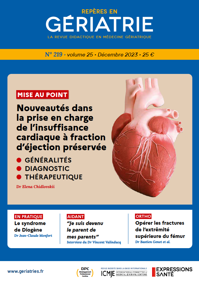 Repères en Gériatrie - N° 219